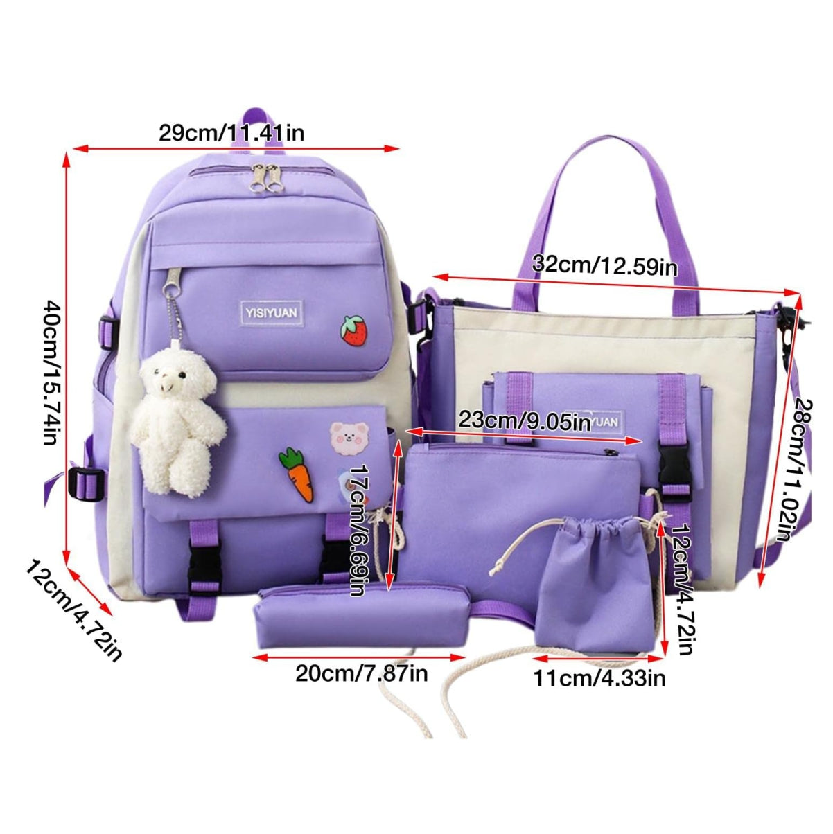 [COMPRA 1 Y LLÉVATE 5] Mochila Koreana + 🎁 4 Bolsos de Regalo (Oferta limitada)